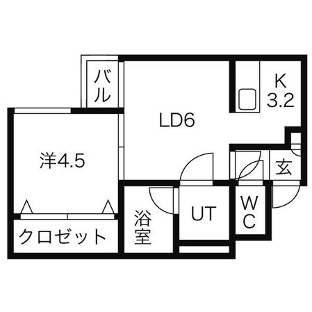 リトルズ新さっぽろの物件間取画像